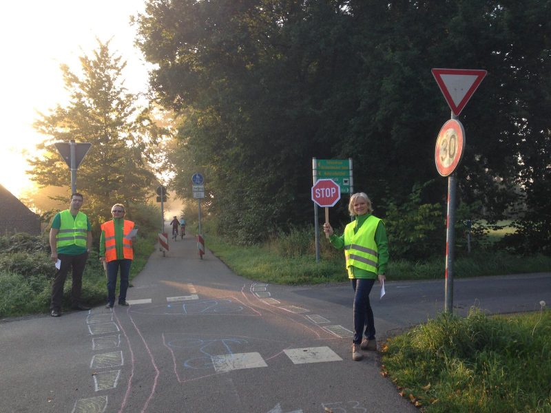 Vorfahrt Fahrrad auf dem Bahnradweg Antrag der Grünen