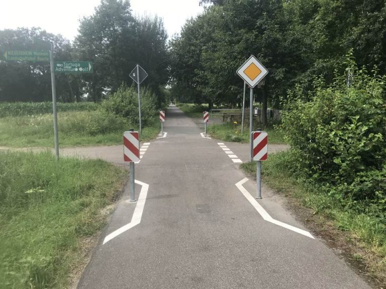 Vorfahrt auf dem Bahnradweg